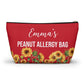 Peanut Allergy Bag Medical Emergency Pouch EpiPen Holder Allergy Kit Personalized Peanut Allergy Storage Bag for Kids and Adults