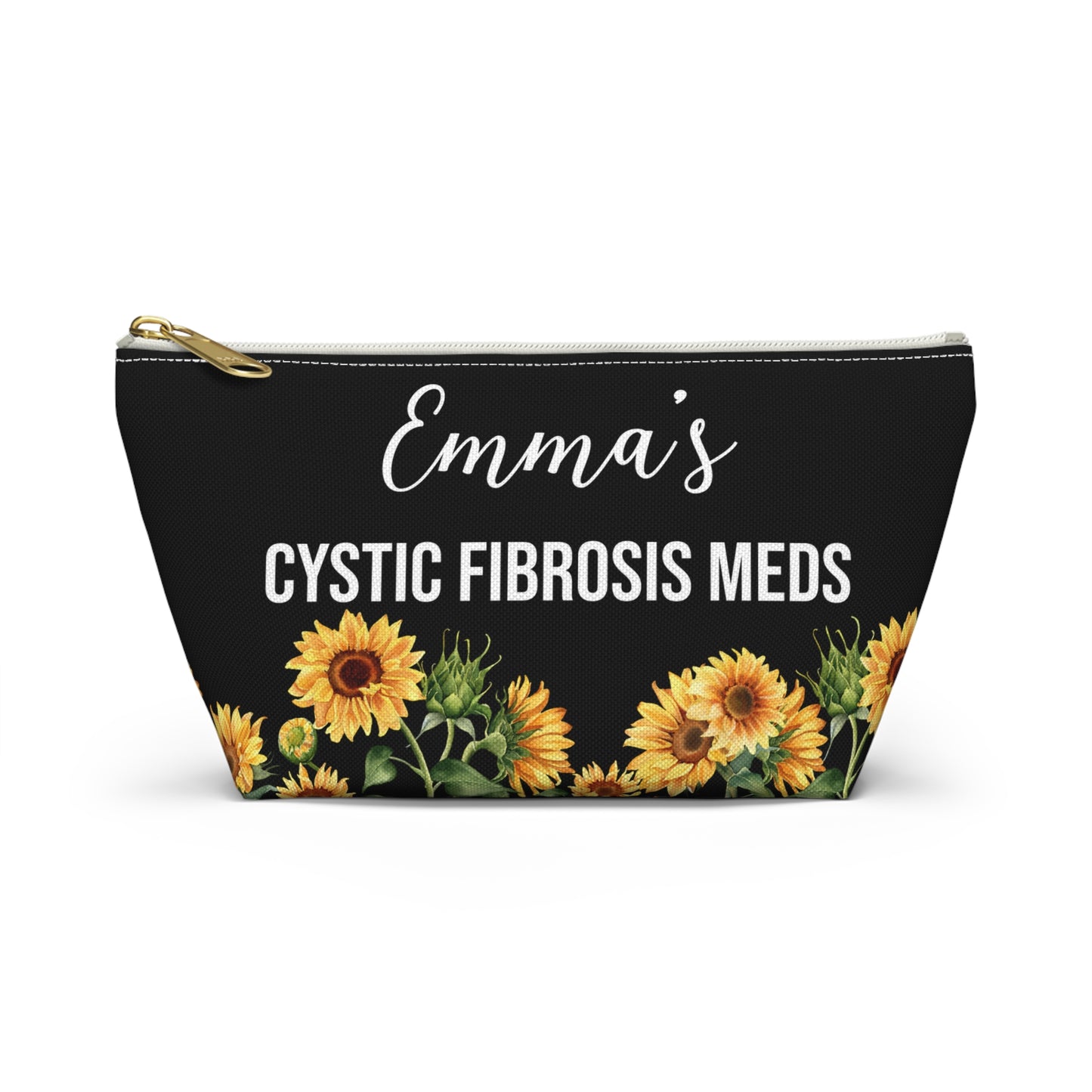 Cystic Fibrosis Meds Pouch for Daily Medication Storage Personalized Medical Travel Bag for Kids and Adults with CF Essentials Inside