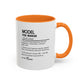Model Dictionary Mug, Funny Pose Warrior Mug Gift, Personalized Runway Star Coffee Cup, Colorful Mugs (11oz, 15oz)