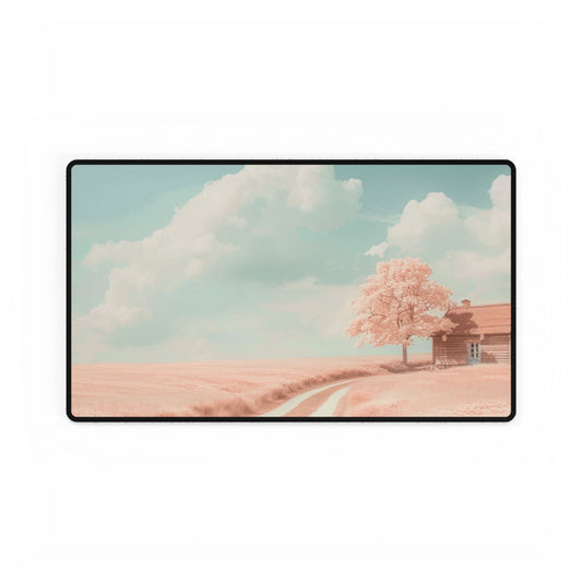 Dreamy Landscape Desk Mat - Aesthetic Office Decor, Personalized Workspace, Gift for Students, Home Office Essentials, NFT Inspired Design