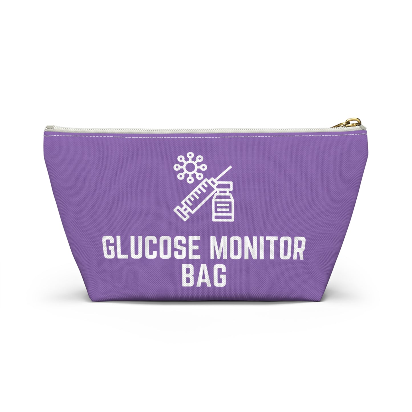 Personalized Glucose Monitor Bag for Diabetes Testing Kit Storage Travel Organizer for Glucometer Strips Lancets and Supplies
