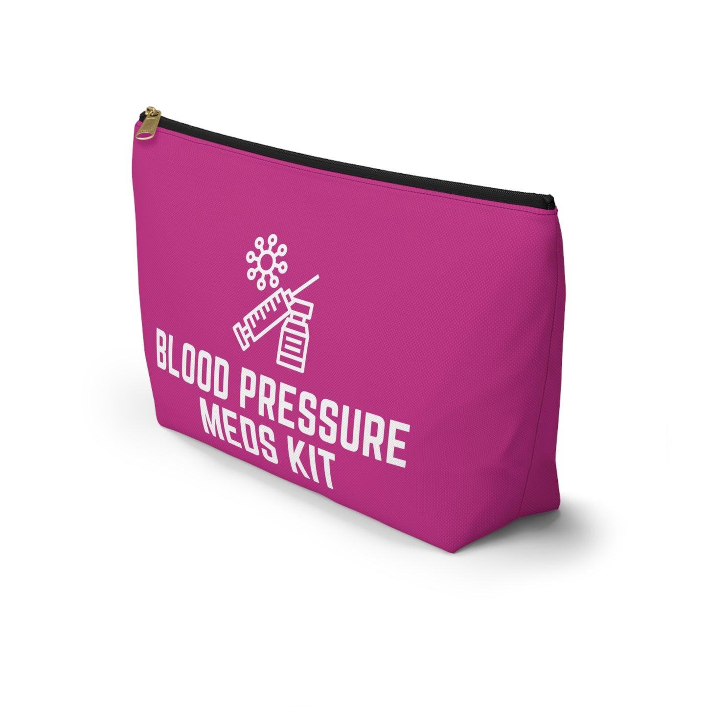 Personalized Blood Pressure Meds Kit Pouch for Daily Medication Storage Travel Organizer for Hypertension and Health Essentials