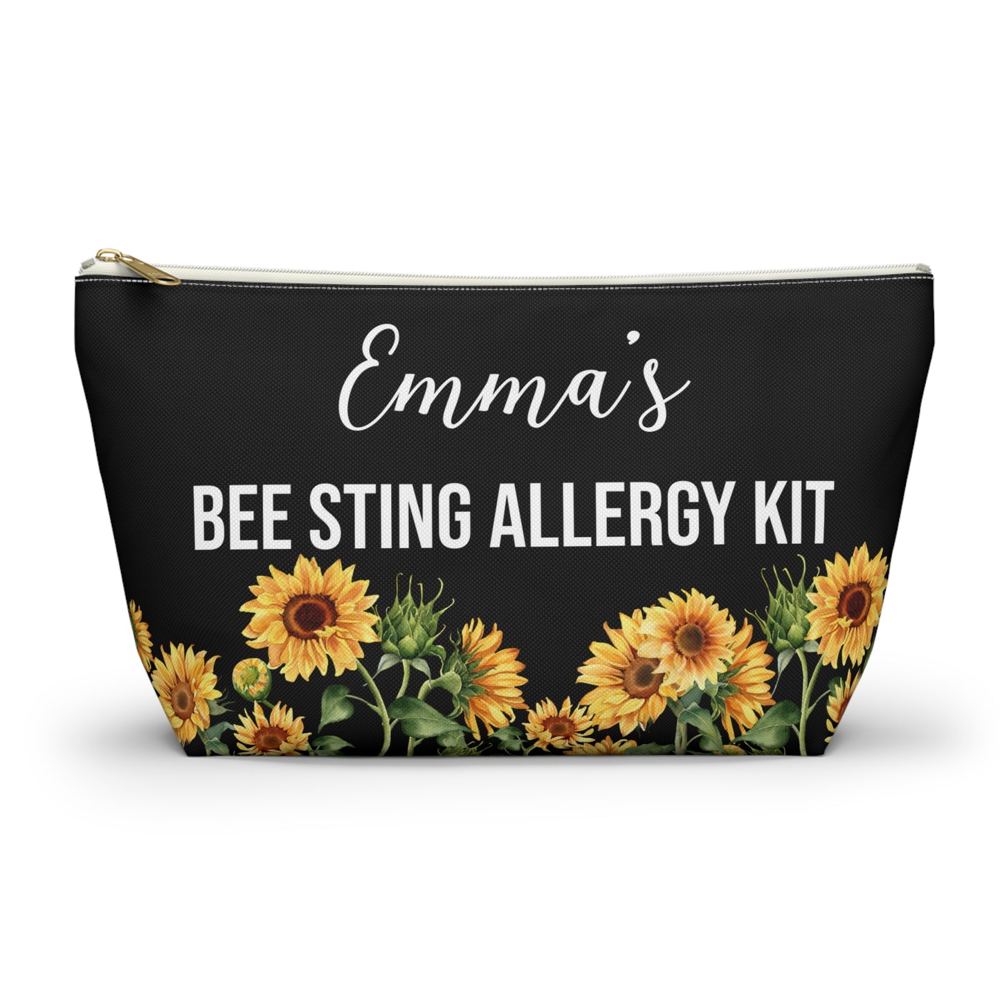 Personalized Bee Sting Allergy Kit with Epipen Storage for Emergency Use Portable Medical Alert Pouch for Kids and Adults Travel Friendly