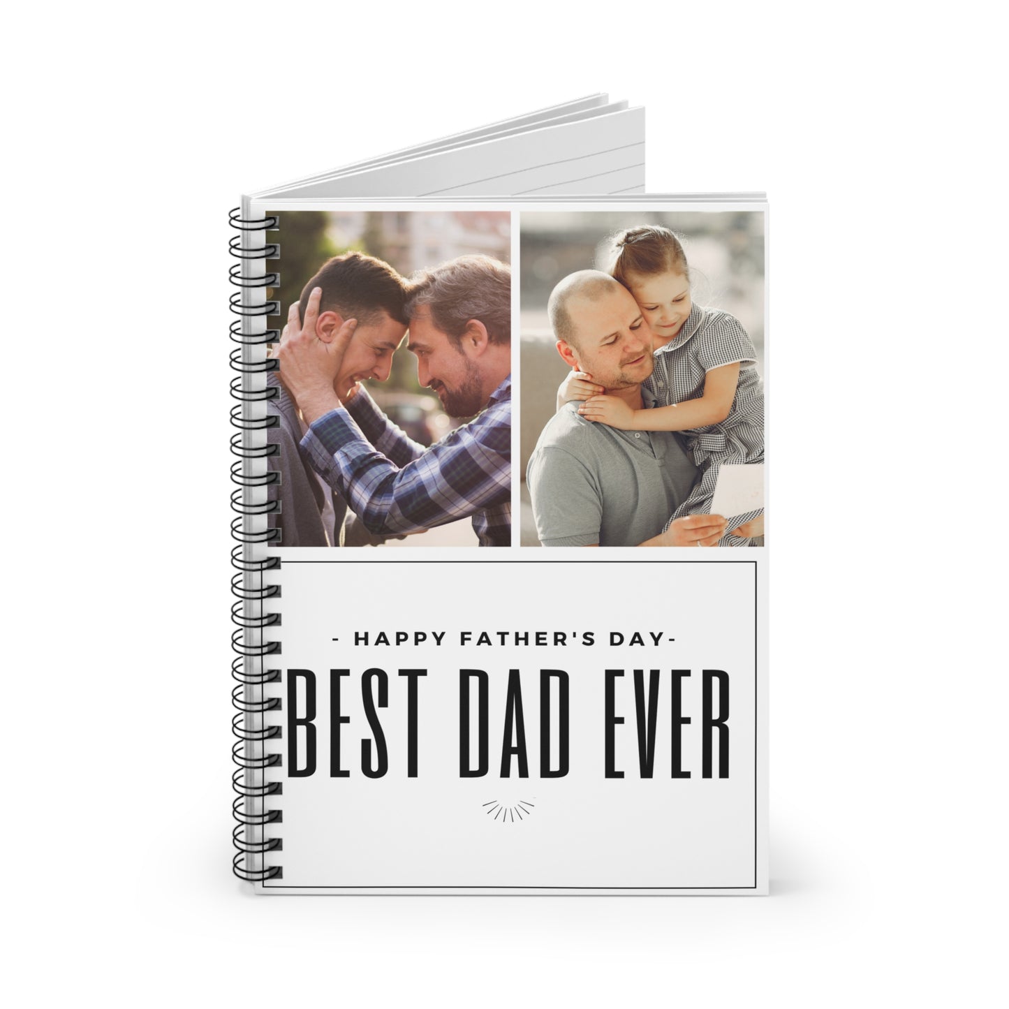 Personalized Dad and Son, Daughter Journal Book, Custom Memory Notebook, Gift for Dad from Kids, Fathers Day Gift, Name Keepsake Book