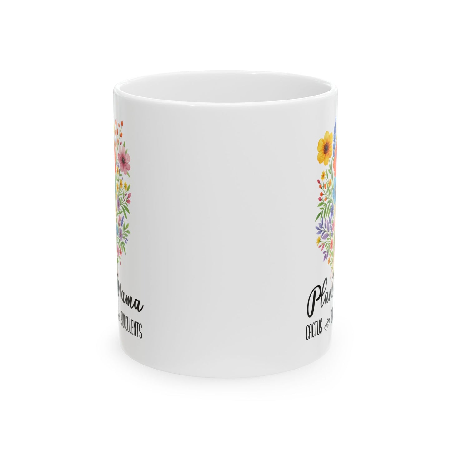 Plant Mama Mug 11oz 15oz Custom Coffee Cup for Plant Lovers Personalized Ceramic Mug Gift for Gardeners Houseplant or Nature Lovers