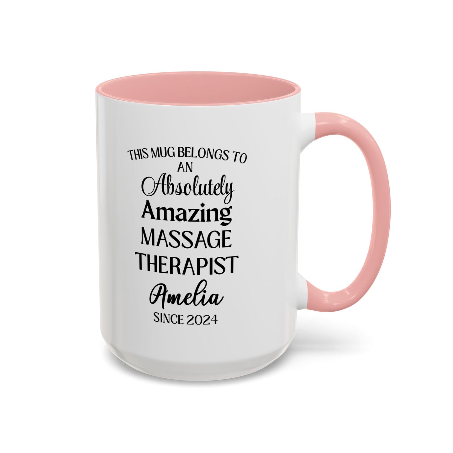 Custom Massage Therapist Mug, Relaxation Spa Cup, Personalized Coffee Mug, Healing Hands Gift, Funny Coffee Cup, 11, 15oz Mug