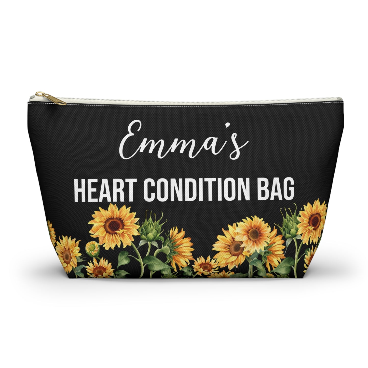 Heart Condition Bag for Emergency Meds Personalized Medical Alert Pouch for Heart Medications Travel Organizer for Daily Essentials
