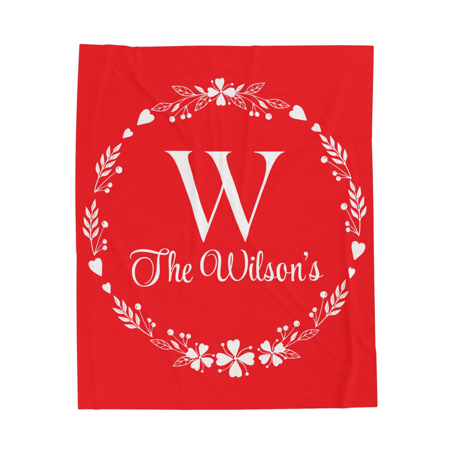 Custom Family Name Blanket, Last Name Blanket, Initials Blanket, Wedding Gift, Anniversary Gift, Housewarming Gift, Gift for Family