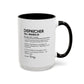 Dispatcher Dictionary Mug, Funny Call Wrangler Coffee Cup, Personalized Gift for Dispatch Pros, Colorful Mugs 11oz 15oz
