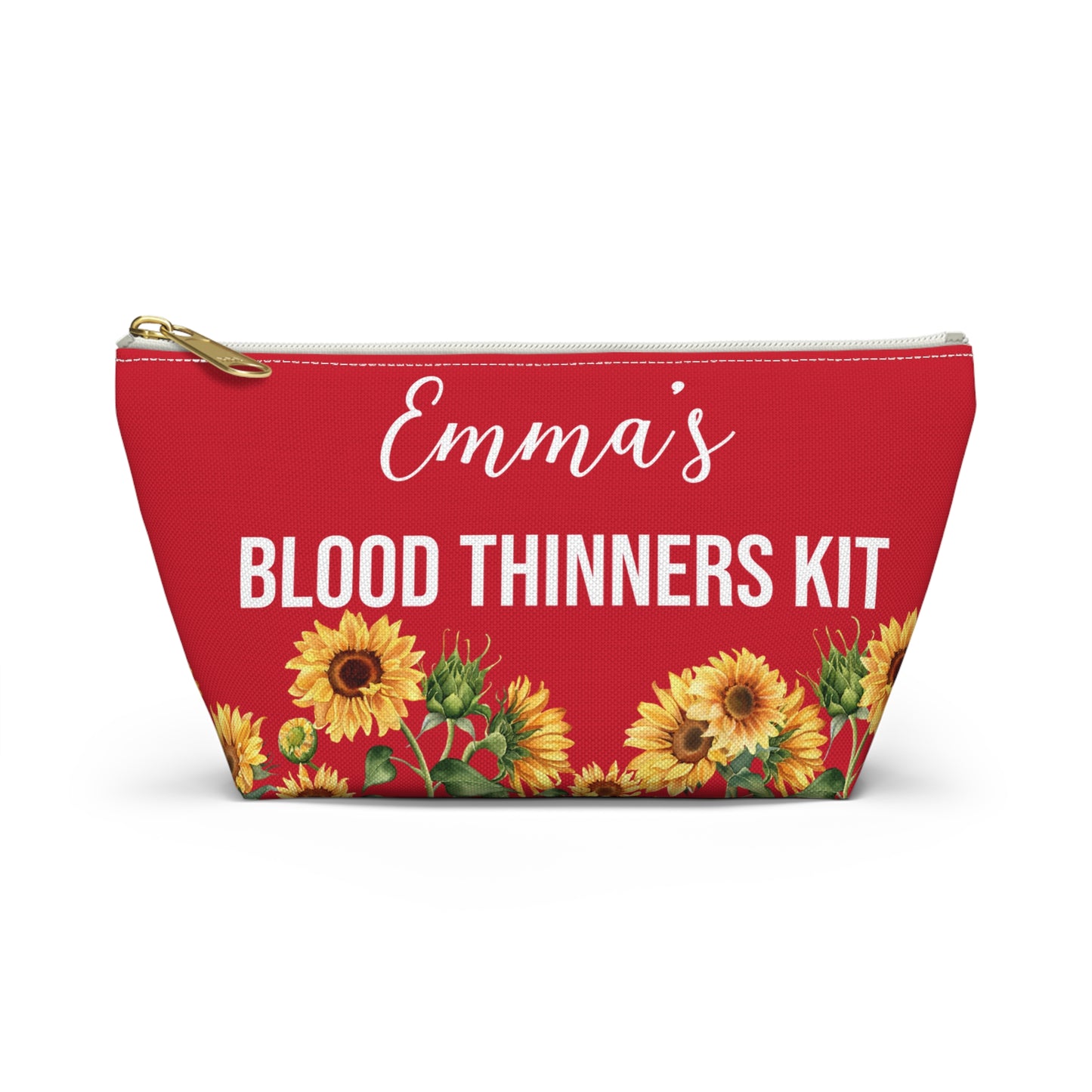 Blood Thinners Kit Medical Alert Pouch Personalized Medication Storage Bag for Anticoagulant Users Travel and Daily Safety Organizer