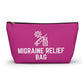 Personalized Migraine Relief Bag Pouch for Pain Management Essentials Travel Organizer for Migraine Medication and Comfort Supplies