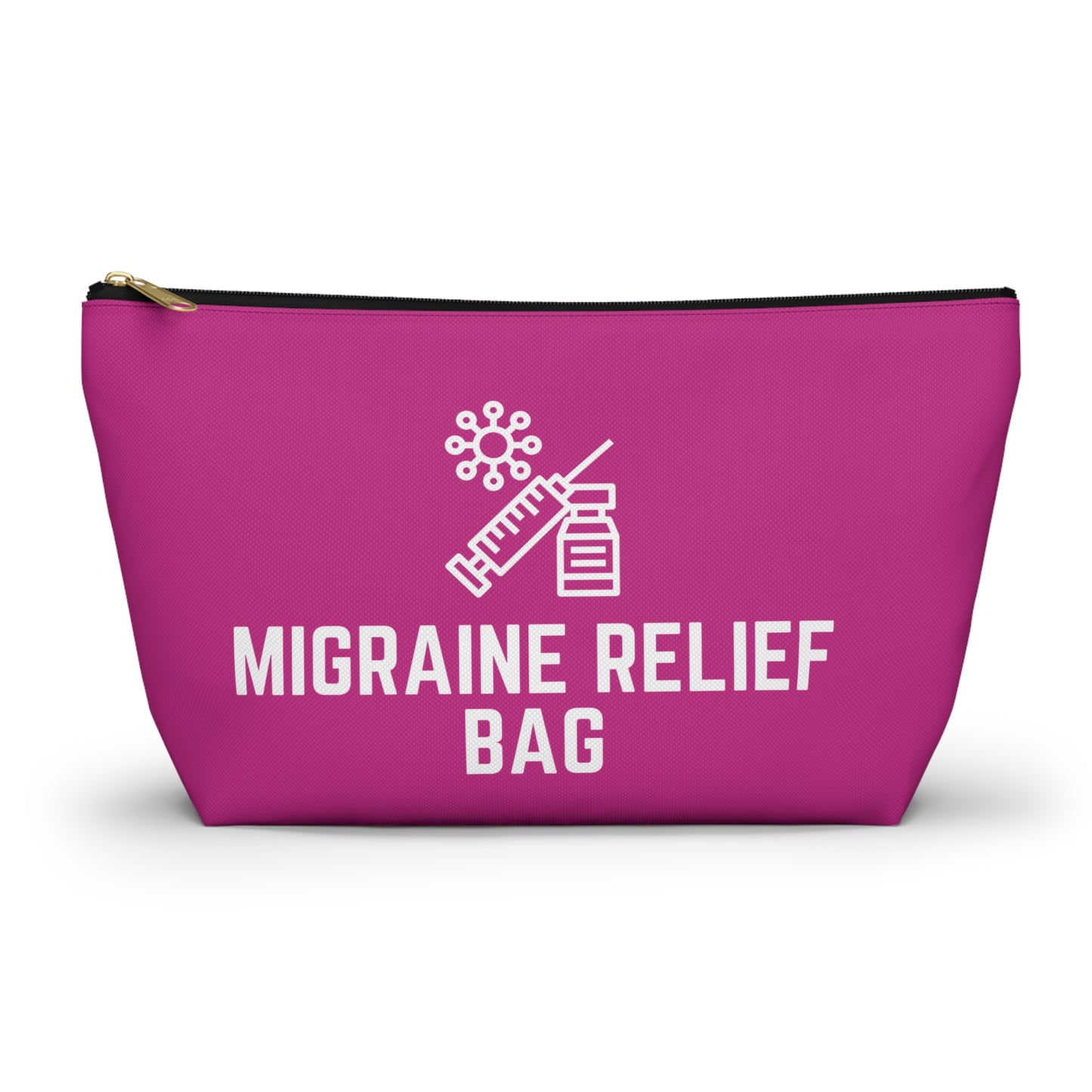 Personalized Migraine Relief Bag Pouch for Pain Management Essentials Travel Organizer for Migraine Medication and Comfort Supplies