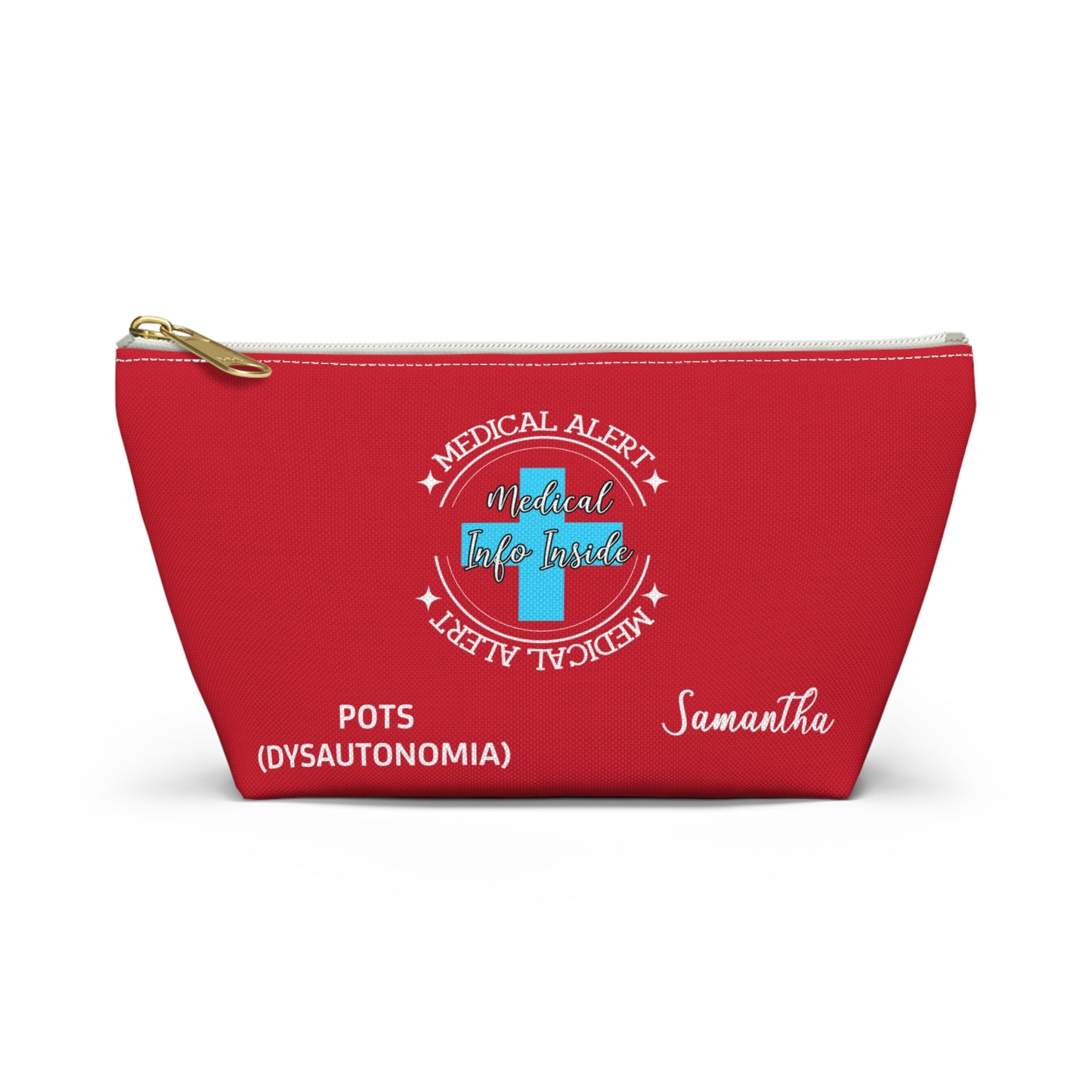 Personalized Medical Alert POTS Dysautonomia Medical Info Pouch Samantha Emergency Medical Information Storage Travel Ready