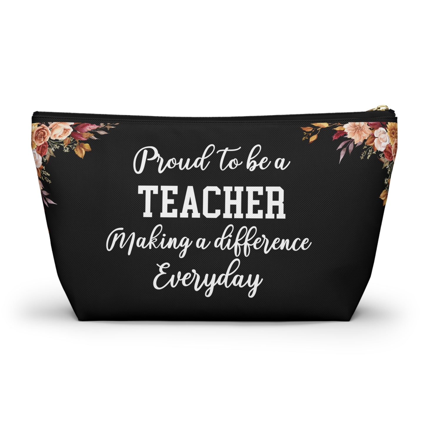 Teacher Essentials Pouch Classroom Organizer Pencil Case Stationery Bag for Educators School Supplies Zipper Pouch Gift for Teachers