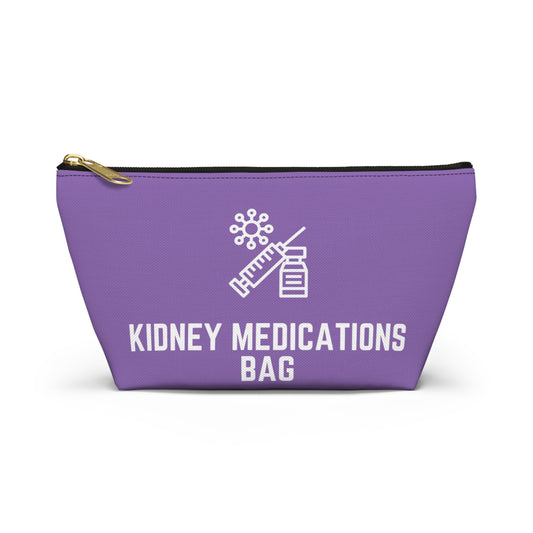 Personalized Kidney Medications Bag for Daily Pill Organizer Travel Case for Chronic Kidney Disease Supplies and Health Essentials