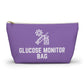 Personalized Glucose Monitor Bag for Diabetes Testing Kit Storage Travel Organizer for Glucometer Strips Lancets and Supplies