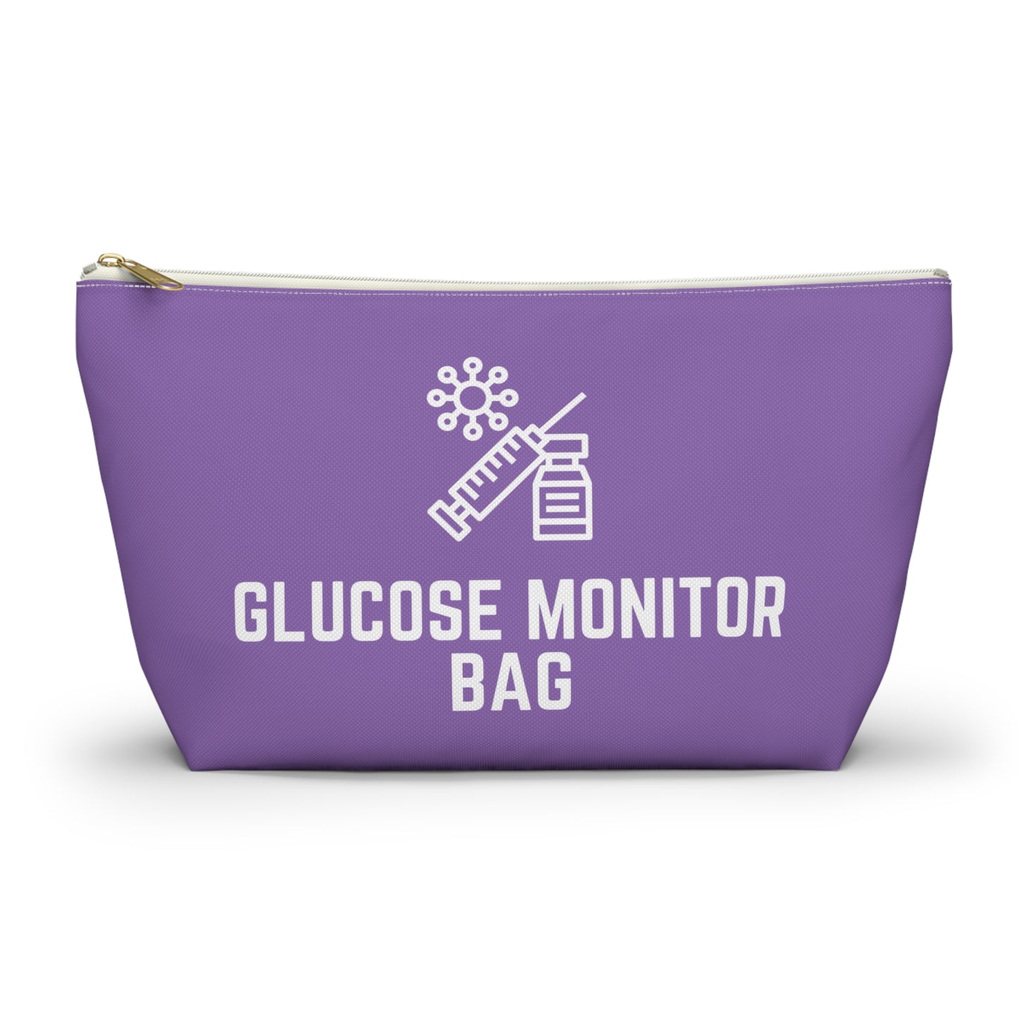Personalized Glucose Monitor Bag for Diabetes Testing Kit Storage Travel Organizer for Glucometer Strips Lancets and Supplies