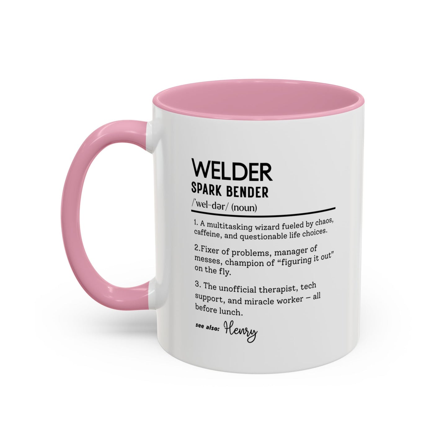 Custom Welder Mug, Spark Bender Dictionary Mug, Funny Welding Gift, Personalized Coffee Cup for Welders, Colorful Mugs 11oz 15oz