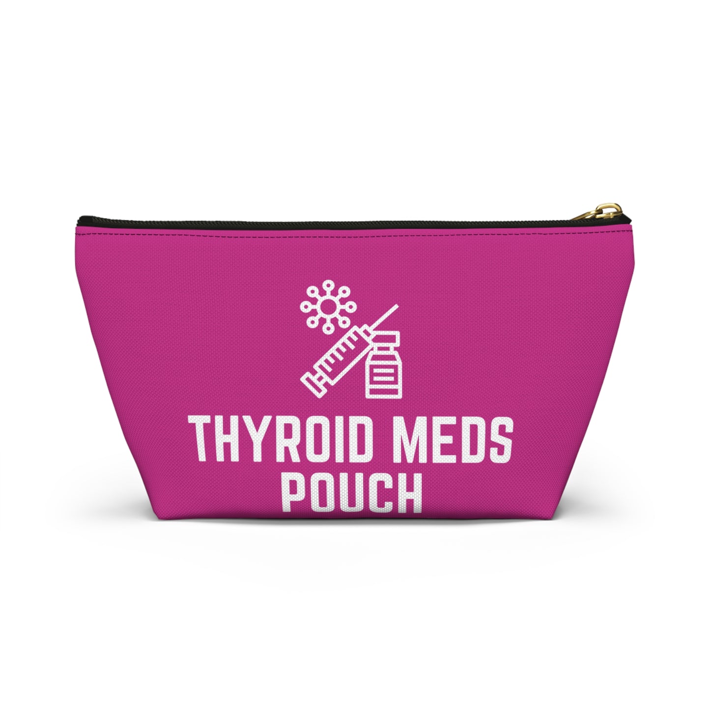 Personalized Thyroid Meds Pouch for Daily Medication Storage Travel Organizer for Hypothyroidism and Health Essentials