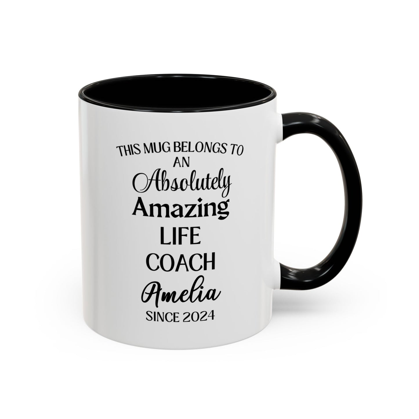 Custom Life Coach Mug, Funny Motivational Mentor Gift, Personalized Coach Mug, Empowerment Coffee Cup