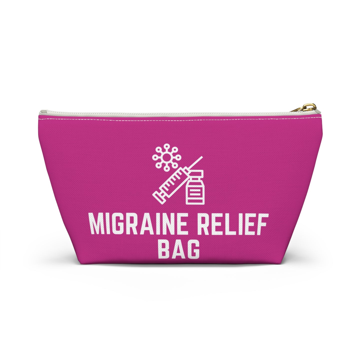 Personalized Migraine Relief Bag Pouch for Pain Management Essentials Travel Organizer for Migraine Medication and Comfort Supplies