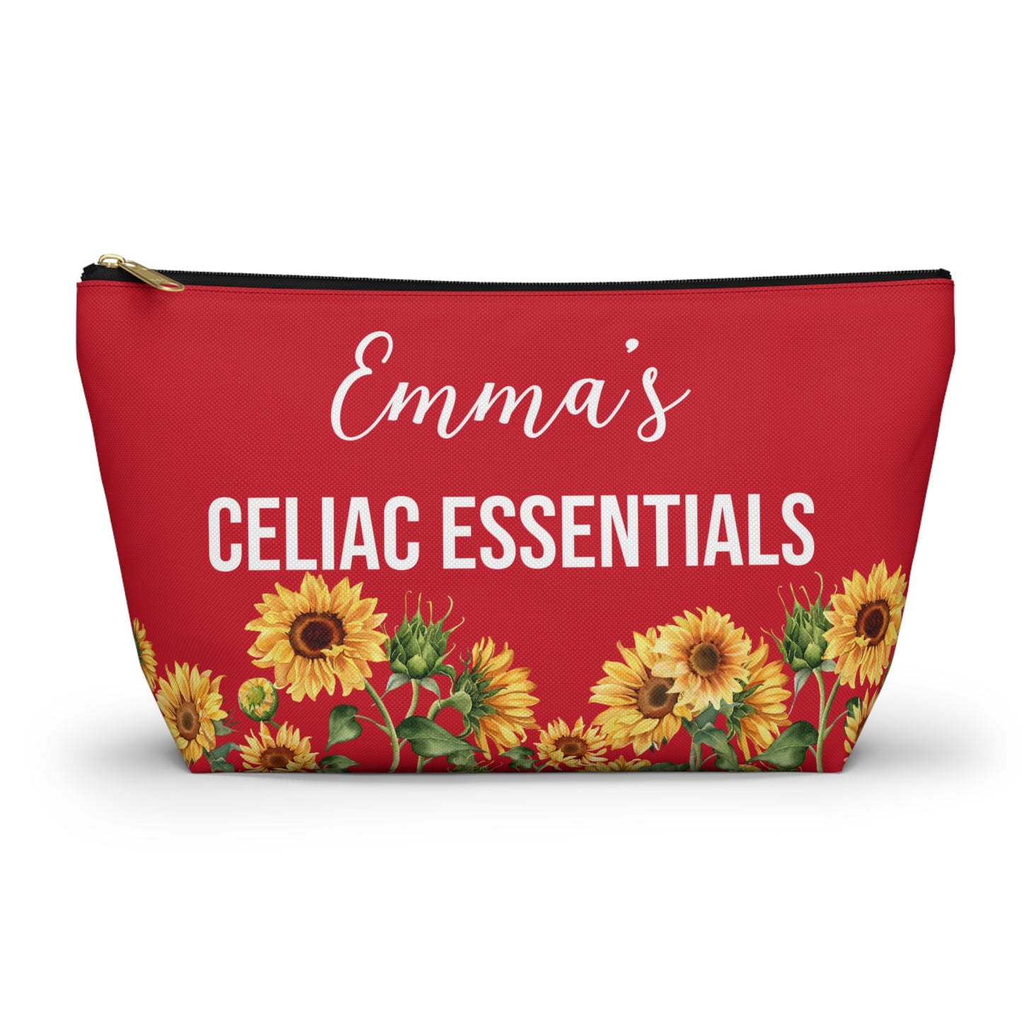Celiac Essentials Medical Alert Pouch Gluten Free Emergency Kit Personalized Storage Bag for Daily Use Travel and Health Safety