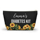 Diabetes Kit Pouch for Insulin Glucose Tabs and Supplies Personalized Medical Bag for Daily Use Travel or Emergency Diabetes Essentials