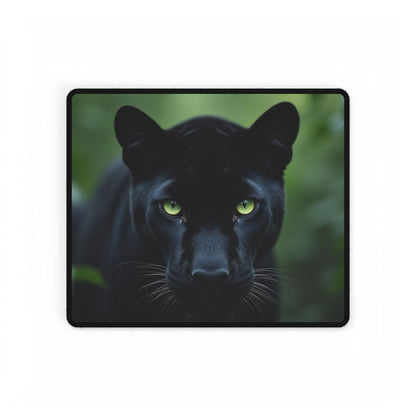 Elegant Black Panther Desk Mat - Office Accessories, Gaming Mat, Home Office Decor, Animal Print, Gift for Animal Lovers