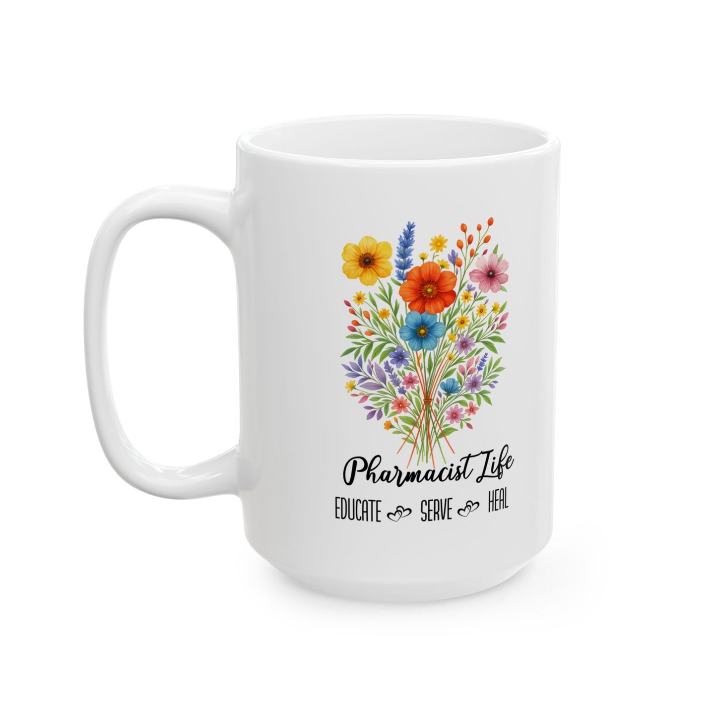Pharmacist Life Mug 11oz 15oz Custom Coffee Cup Gift for Pharmacy Professionals Personalized Ceramic Mug for Pharmacist Appreciation