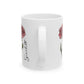 January Birth Flower Carnation Mug 11oz 15oz Personalized Floral Coffee Cup Birthday Gift for Her Ceramic Flower Name Custom Mug