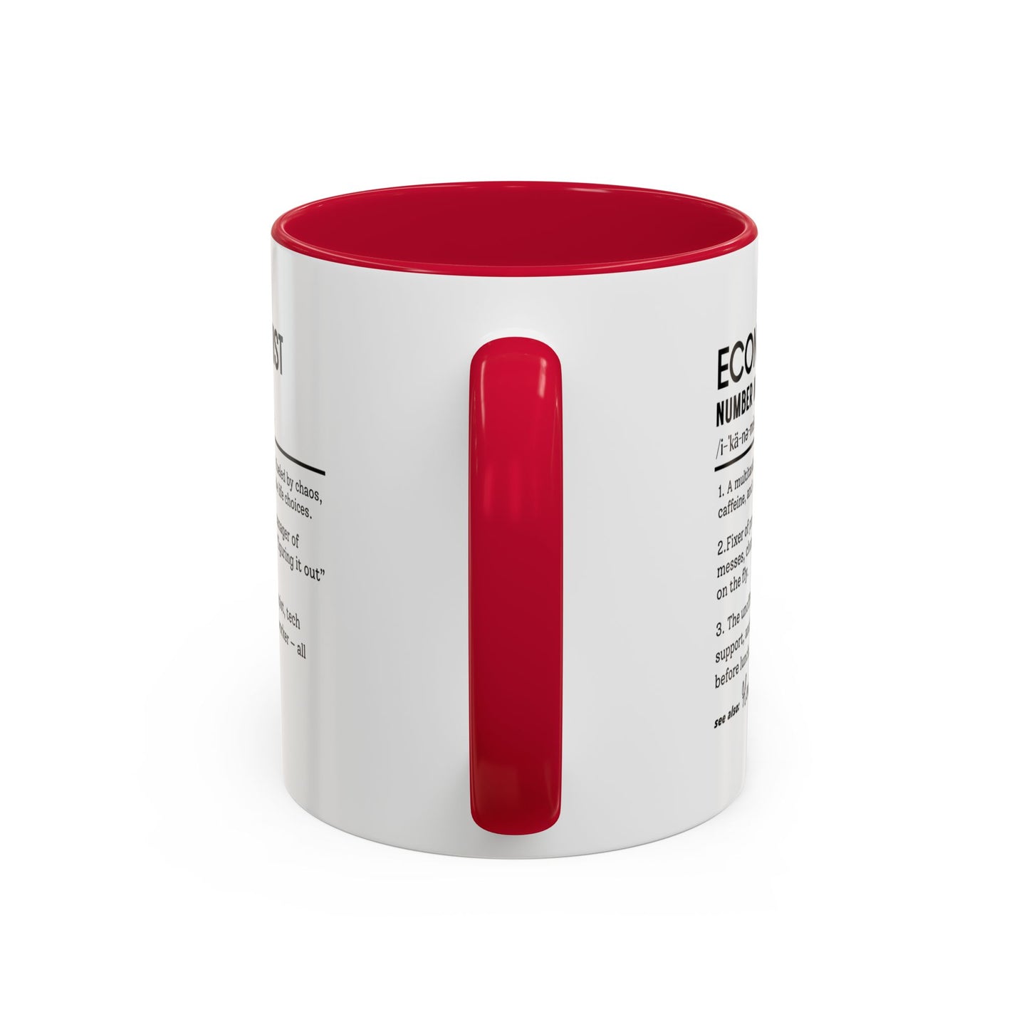 Funny Economist Mug, Number Ninja Dictionary Mug, Custom Coffee Cup for Finance Pros, Gift for Economists, Colorful Mugs (11oz, 15oz)