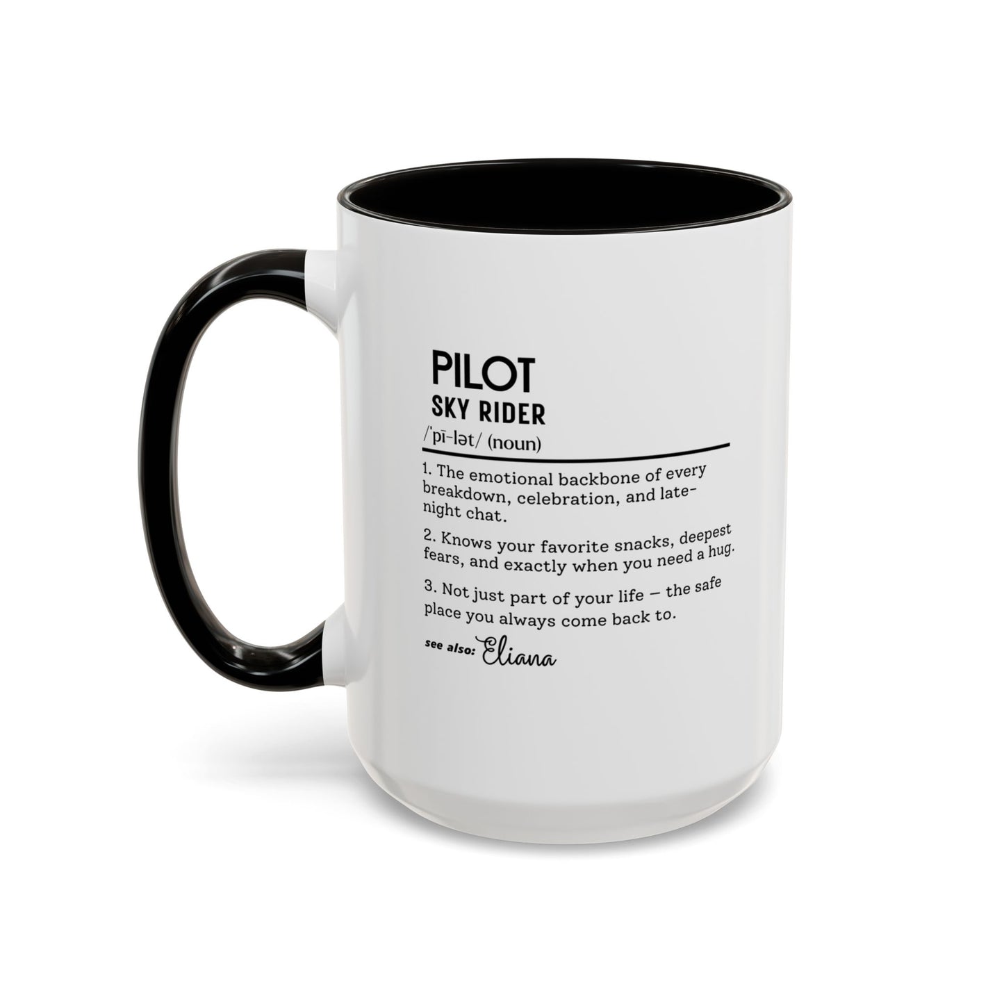 Aviation Pilot Dictionary Mug, Funny Sky Rider Gift, Personalized Coffee Cup, Colorful Mugs (11oz, 15oz), Aviation Gifts for Pilots,