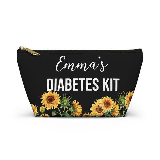 Diabetes Kit Pouch for Insulin Glucose Tabs and Supplies Personalized Medical Bag for Daily Use Travel or Emergency Diabetes Essentials
