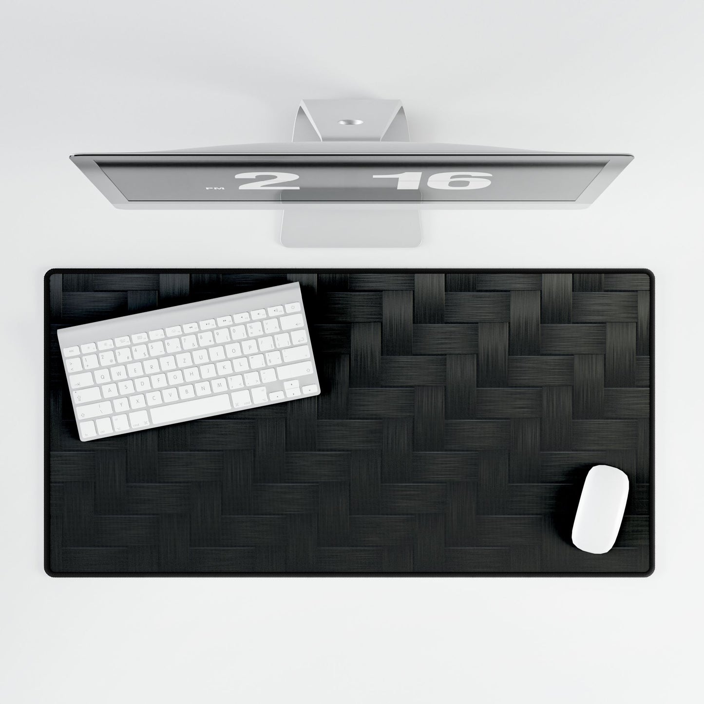 Sleek Black Desk Mat | Stylish Office Decor, Gaming Mouse Pad, Workspace Accessory, Minimalist Desk Organization, Gift Idea