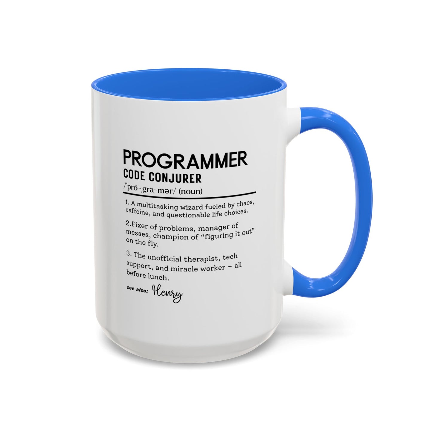Custom Programmer Mug, Code Conjurer Dictionary Mug, Funny Software Developer Gift, Tech Coffee Cup, Colorful Mugs 11oz 15oz