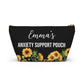 Personalized Anxiety Support Pouch for  Mental Health Essentials Bag Stress Relief Organizer for Daily Use Travel or School