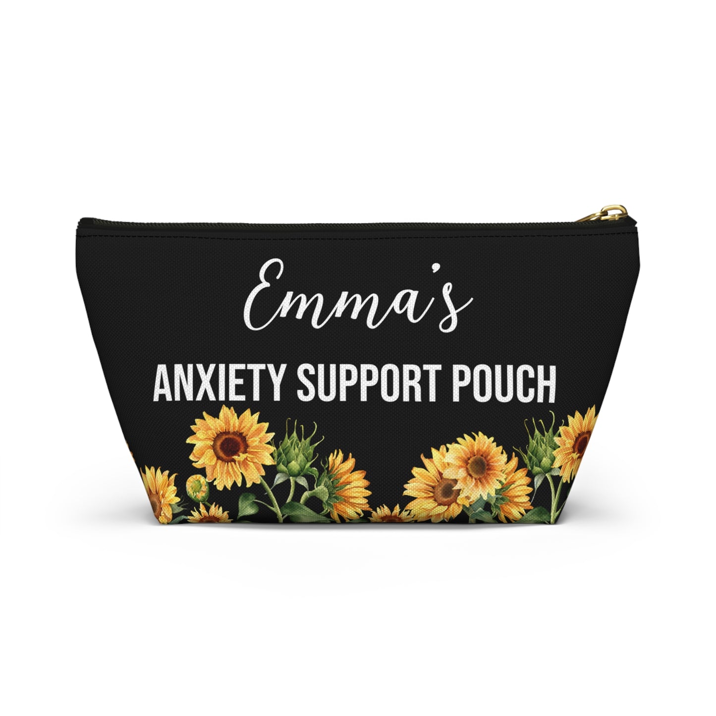 Personalized Anxiety Support Pouch for  Mental Health Essentials Bag Stress Relief Organizer for Daily Use Travel or School