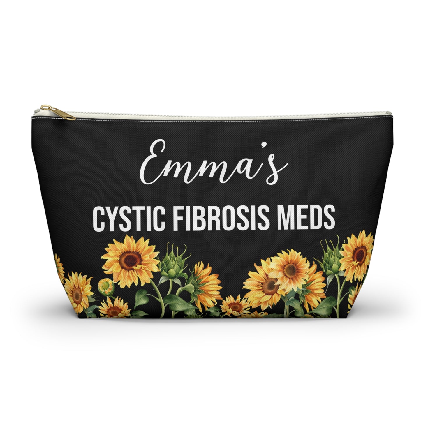 Cystic Fibrosis Meds Pouch for Daily Medication Storage Personalized Medical Travel Bag for Kids and Adults with CF Essentials Inside