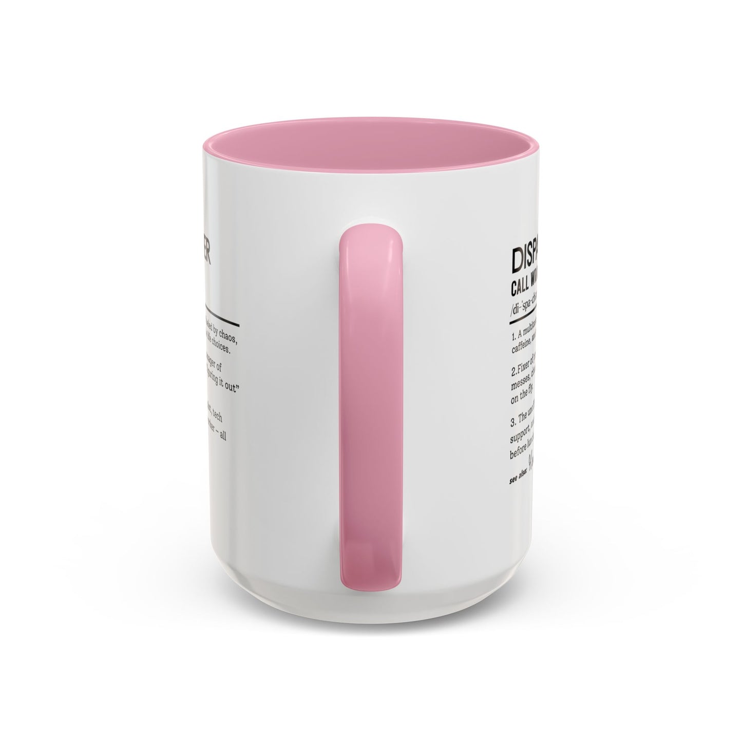 Dispatcher Dictionary Mug, Funny Call Wrangler Coffee Cup, Personalized Gift for Dispatch Pros, Colorful Mugs 11oz 15oz