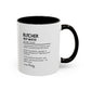 Custom Butcher Mug, Funny Dictionary Definition Gift, Meat Master Mug, Butcher Coffee Cup, Personalized Butcher Gift, Meat Cutter Mug