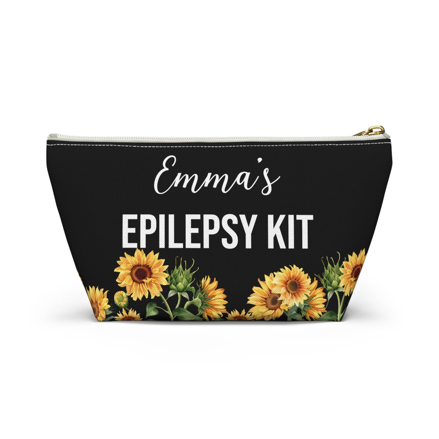 Epilepsy Kit Pouch for Emergency Meds and Daily Use Personalized Seizure Alert Bag for Medication Storage Travel and Medical Preparedness