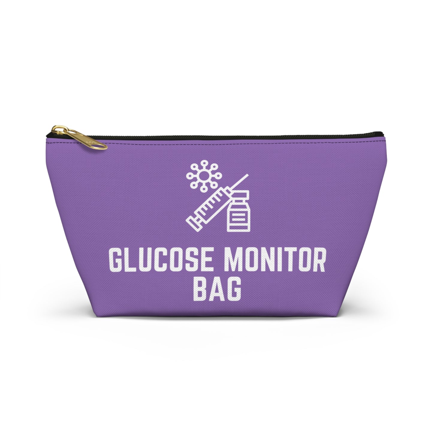 Personalized Glucose Monitor Bag for Diabetes Testing Kit Storage Travel Organizer for Glucometer Strips Lancets and Supplies