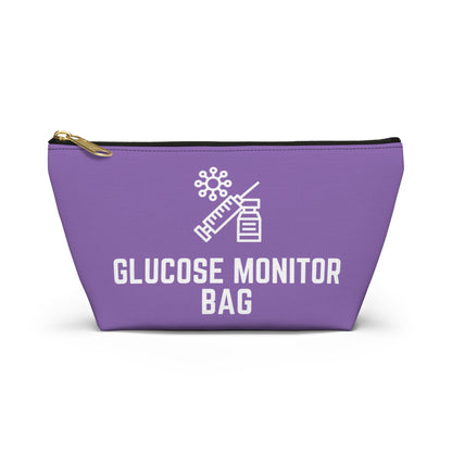 Personalized Glucose Monitor Bag for Diabetes Testing Kit Storage Travel Organizer for Glucometer Strips Lancets and Supplies