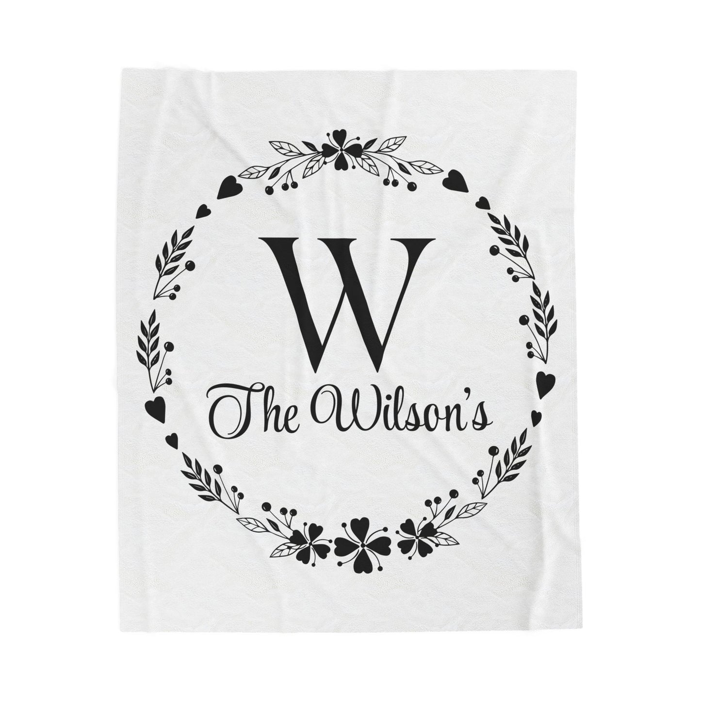 Custom Family Name Blanket, Last Name Blanket, Initials Blanket, Wedding Gift, Anniversary Gift, Housewarming Gift, Gift for Family