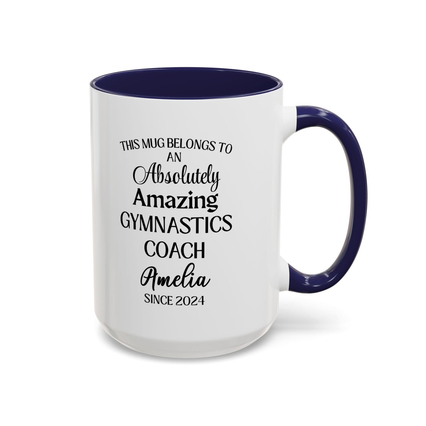 Custom Gymnastics Coach Mug, Funny Gym Coach Gift, Personalized Athlete Trainer Mug, Best Mentor Cup