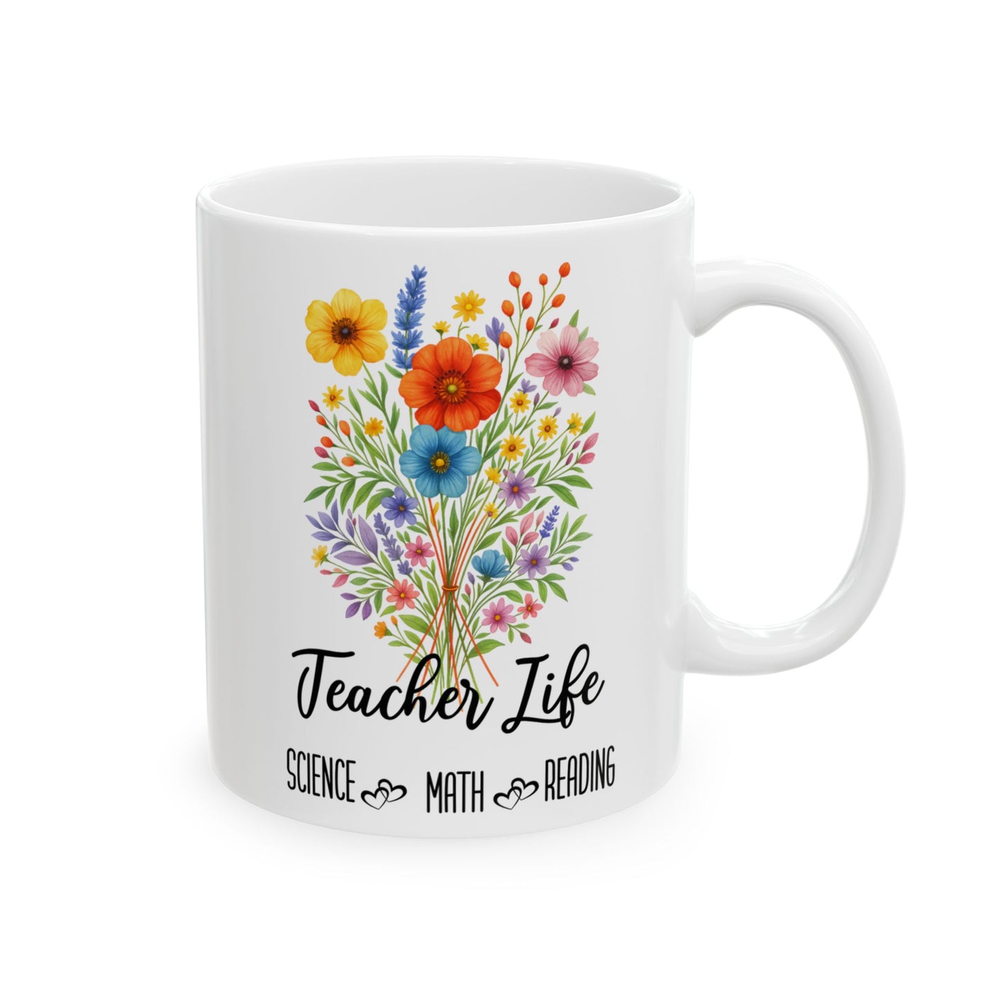 Teacher Life Mug 11oz 15oz Custom Coffee Cup Gift for Teachers Back to School Teacher Appreciation Personalized Ceramic Mug for Her