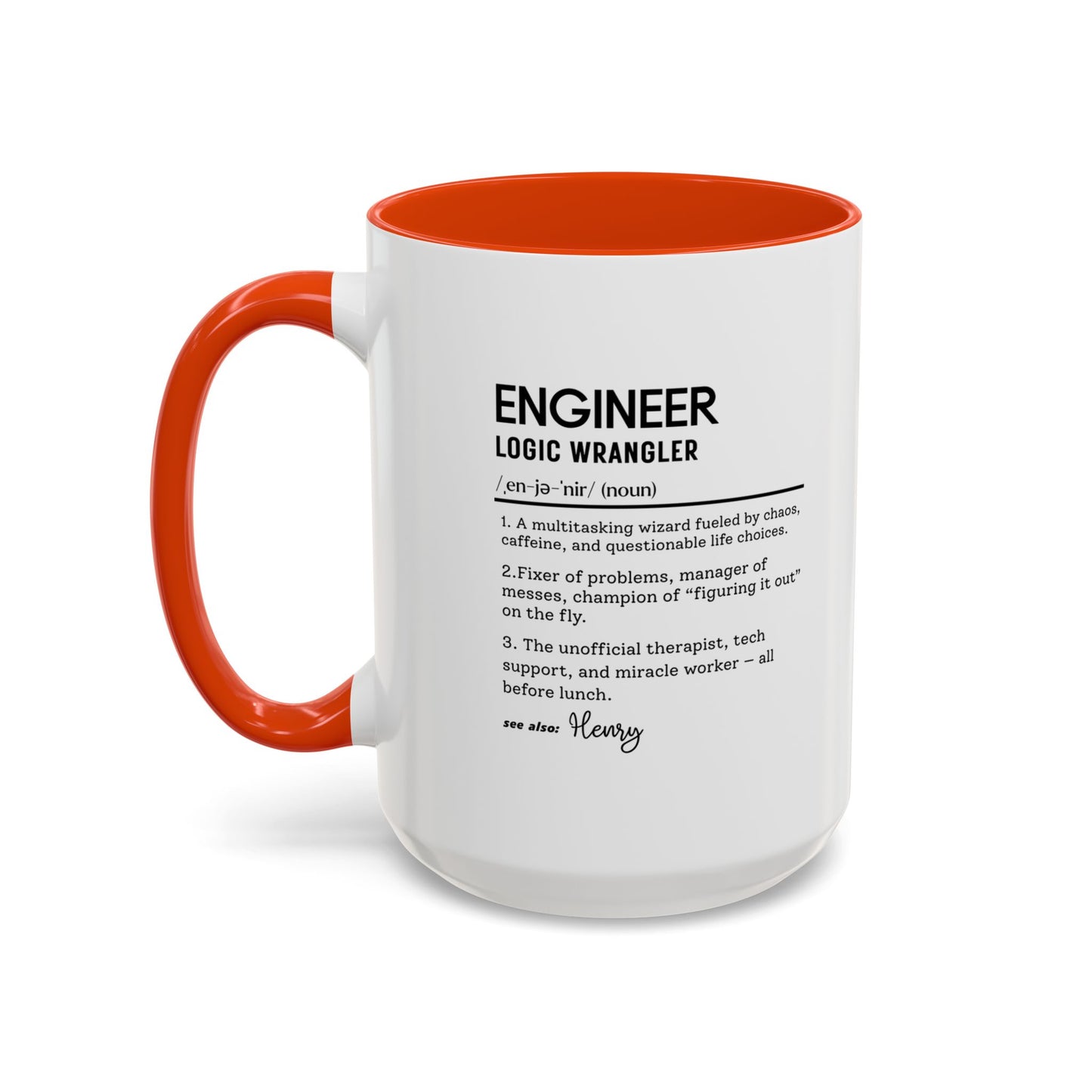 Custom Engineer Mug, Funny Engineering Definition Gift, STEM Coffee Cup, Personalized Tech Gift, Problem Solver Mug, Nerdy Office Cup