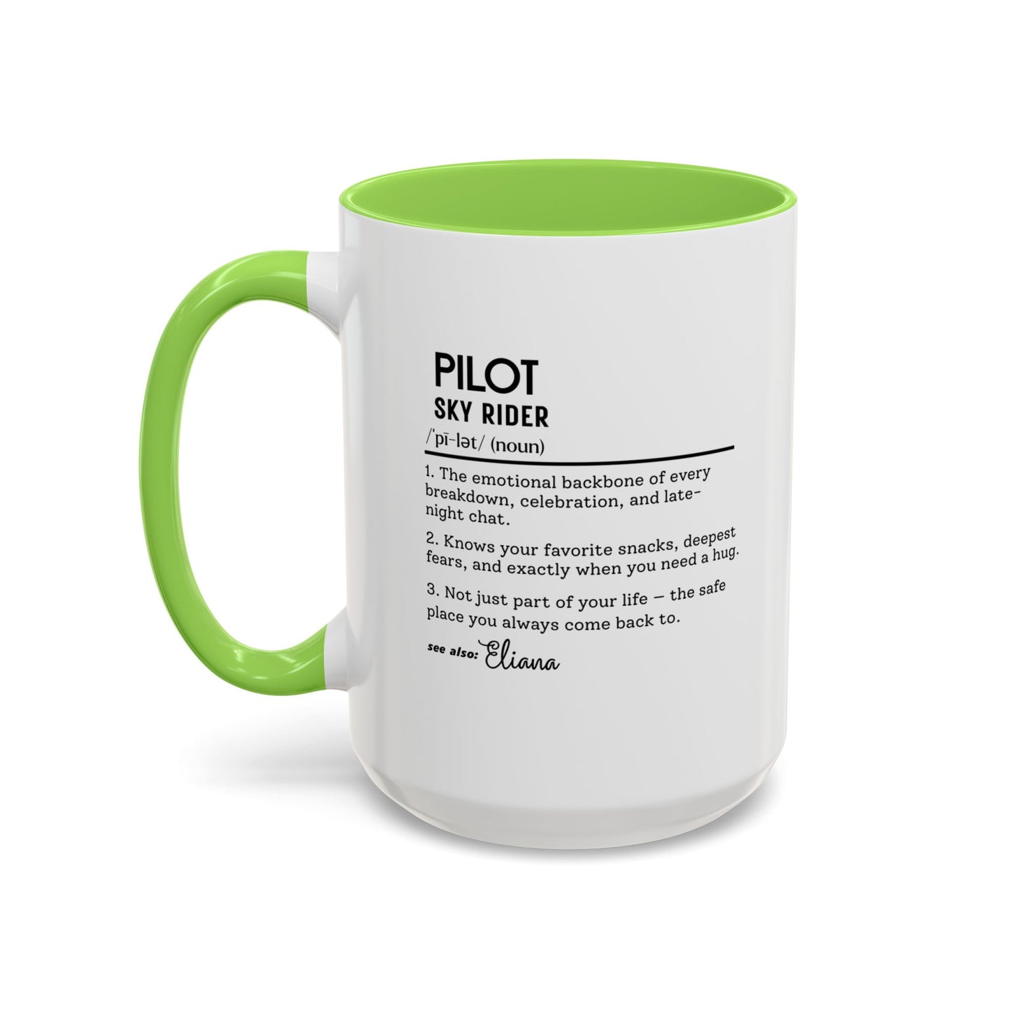 Aviation Pilot Dictionary Mug, Funny Sky Rider Gift, Personalized Coffee Cup, Colorful Mugs (11oz, 15oz), Aviation Gifts for Pilots,