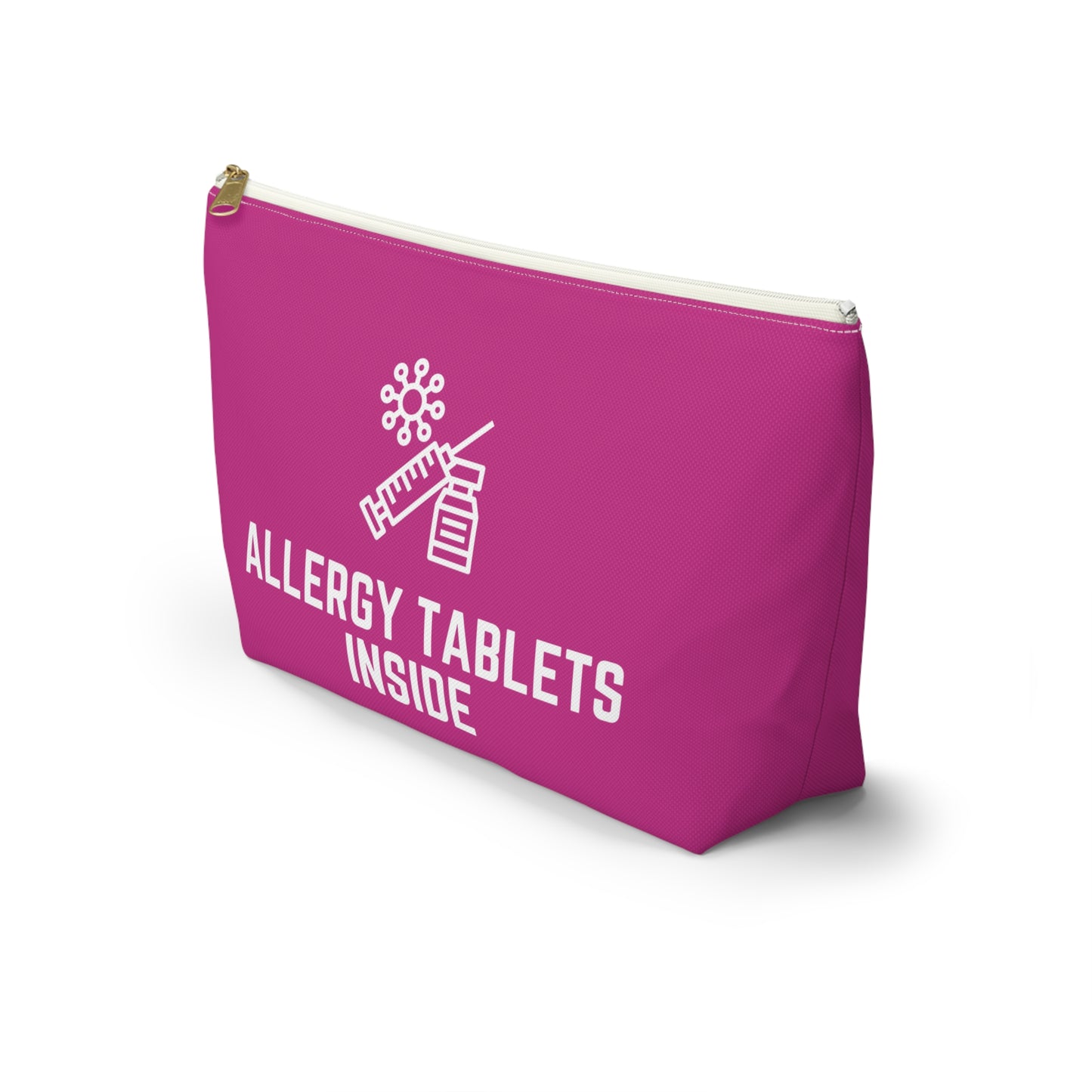 Personalized Allergy Tablets Inside Pouch for Medicine Storage Travel Organizer for Daily Allergy Relief and Emergency Essentials