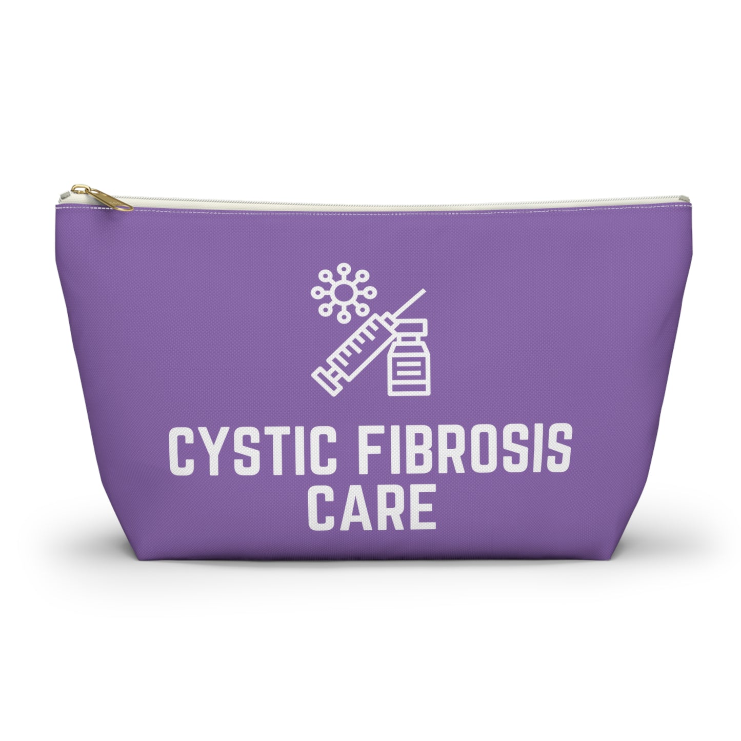 Personalized Cystic Fibrosis Care Pouch for Medication Storage Travel Organizer for Daily Treatment and Health Essentials
